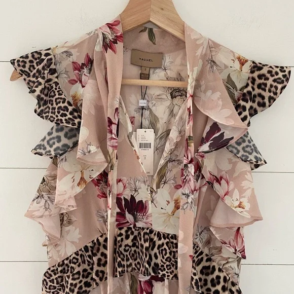 Kachel x Anthropologie Sedona Sunrise Silk Dress - Picture 8 of 11